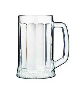 Empty beer mug isolated on white background Stock Photos