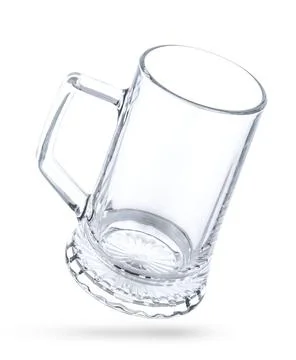 Empty beer mug isolated on white background Stock Photos