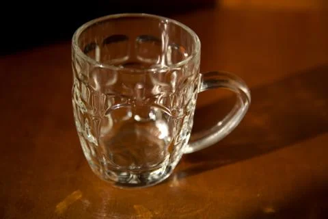 Empty beer mug Foto stock