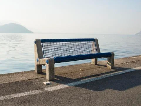 Empty bench detail Stock Photos