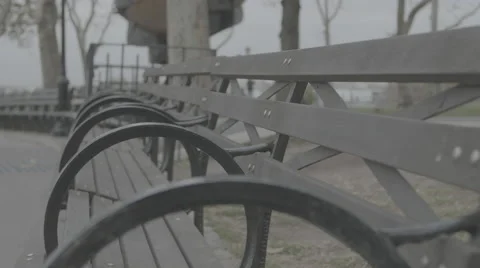 Empty bench Stock Footage 61157973