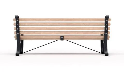 Empty Bench Park Bench Stock Illustration