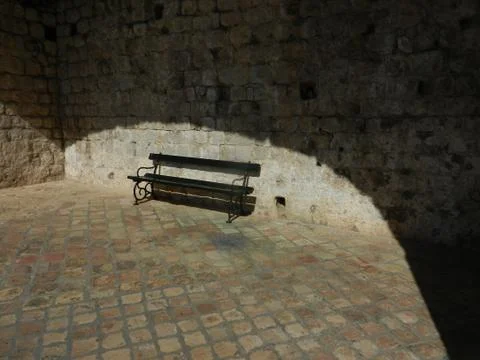 Empty bench Stock Photos