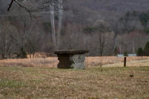 Empty bench Stock Photos