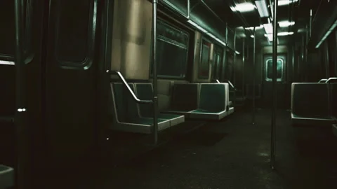Empty benches of metro wagon Vídeos de archivo 238699852