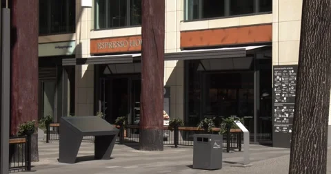 Empty Berlin Stores Places Streets Covid Lockdown Mar 24th, 2020 Stock Footage 331664529