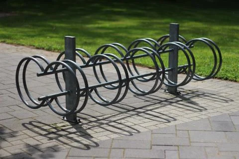 Empty bicycle storage 01 Stock Photos