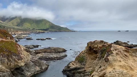 Empty Big Sur Coastline Stock Footage 169112266