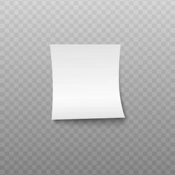 Empty bill or invoice receipt 3d vector isolated on transparent background. Stock Illustration