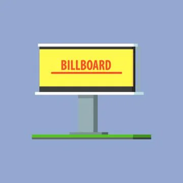 Empty Billboard For Advertising Stock Illustration