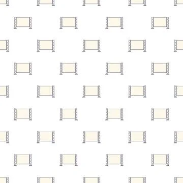 Empty billboard banner presentation display stand pattern Stock Illustration