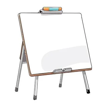 Empty billboard with blank paper background Stock Illustration
