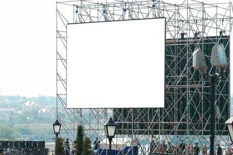 Empty billboard Empty billboard with the blue sky background Copyright: xZ... 스톡 사진