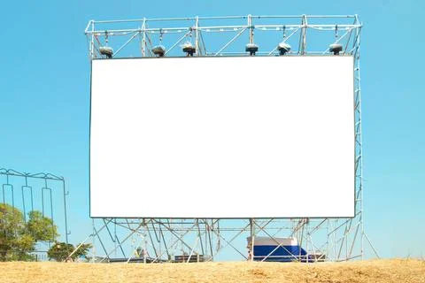 Empty billboard Empty billboard with the blue sky background Copyright: xZ... 스톡 사진