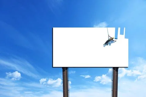 Empty Billboard eraser Stock Photos