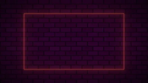 Empty billboard frame electric power round border glowing, blink 스톡 동영상 136448836