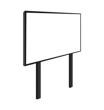 Empty billboard Stock Illustration