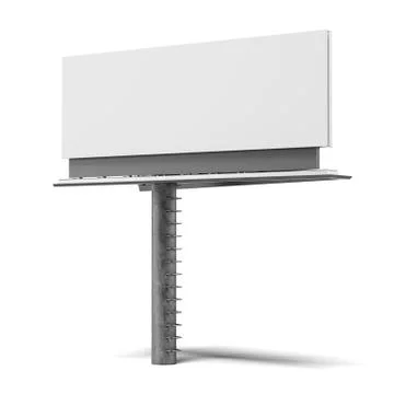 Empty billboard 库存插图