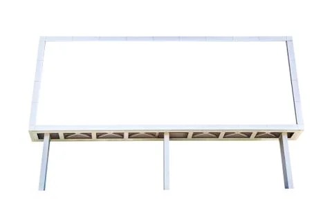 Empty billboard isolated Foto stock