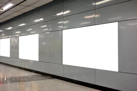 Empty billboard Foto stock