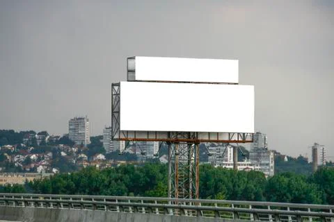 Empty billboard for your ad Stock Photos