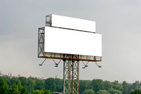 Empty billboard for your ad Stock Photos