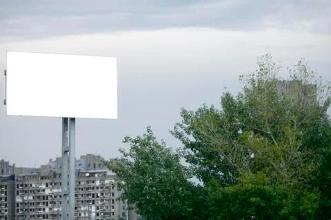 Empty billboard for your ad Stock-Fotos