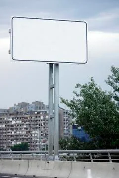 Empty billboard for your ad Foto stock