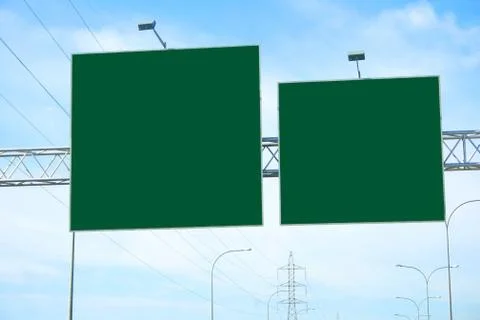 Empty billboards Stock Photos