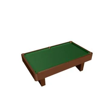 Empty billiard table.Isolated on white background.3d Vector illustration. 스톡 일러스트