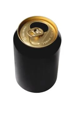 Empty Black Beer Can Stock Photos