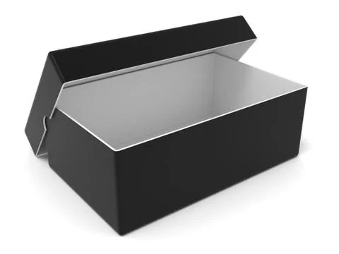 Empty black box, 3D Stock Illustration