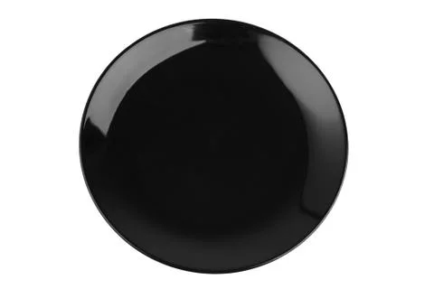 Empty black caramic celadon dish Stock Photos