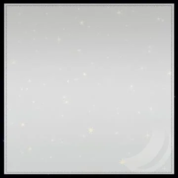 Empty Black Frame With Shiny Star Background Template Stock Illustration
