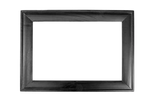 Empty black picture frame Foto stock