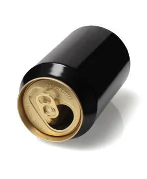 Empty Black Tin Can Stock Photos