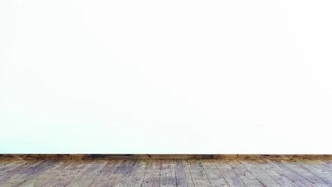 Empty black wall with wooden floor 3d rendering illustration backdrop for m.. Stock Illustration