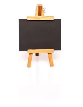 Empty blackboard with easel for your text Stock Photos