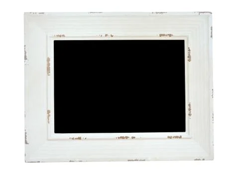 Empty blackboard on a white background Stock Photos