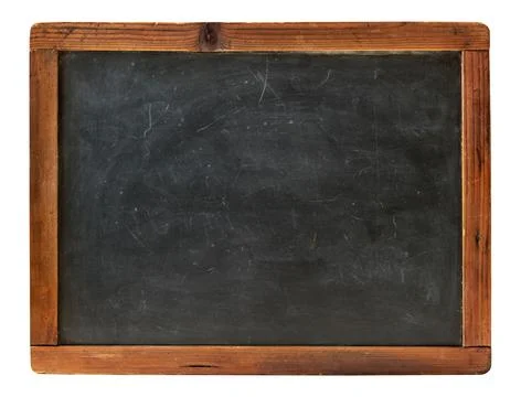 Empty blackboard on white background Stock Photos