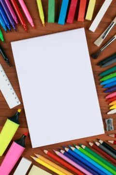 Empty blank notebook Stock Photos