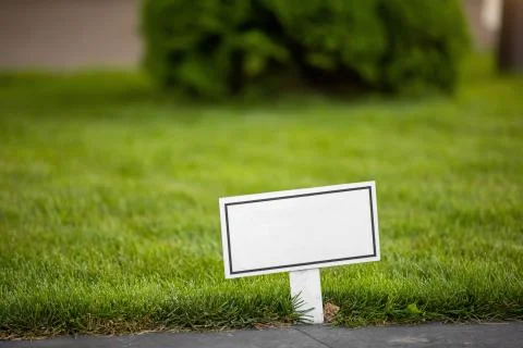 Empty blank sign with space for text - photo. Stock Photos