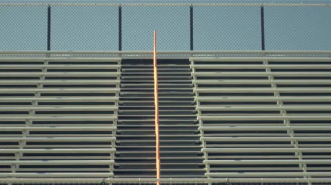 Empty Bleachers on Sunny Day 스톡 동영상 57869401