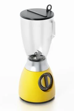 Empty blender isolated on white background. 3D illustration Stock Illustration