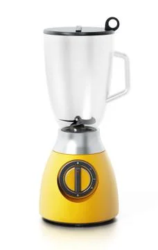 Empty blender isolated on white background. 3D illustration Stock Illustration