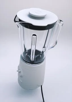 Empty Blender on a Soft White Studio Background. Minimal concept. 3D render. Stock Illustration