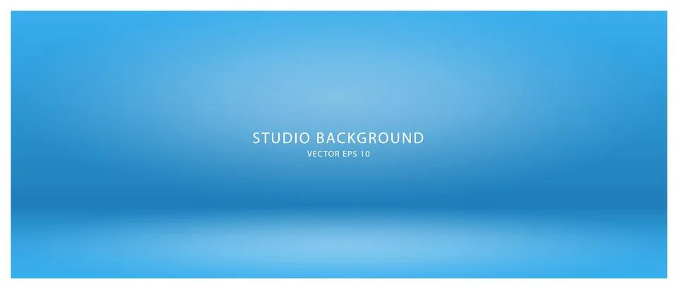 Empty blue background for presentations of cosmetic products for sale online. Illustrazione stock
