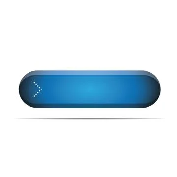 Empty blue button for web vector 스톡 일러스트