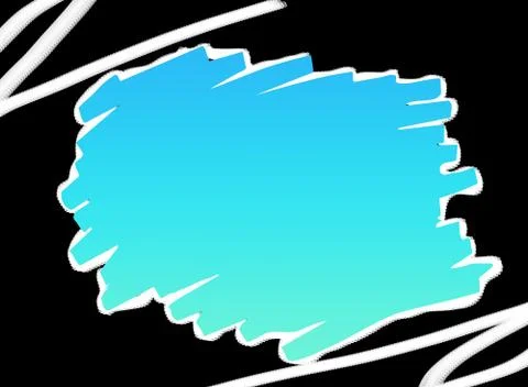 Empty Blue Design Space On Black Background Template Stock Illustration