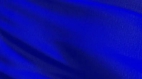 Empty blue flag and copy space for advertisement. Mockup. 3d abstract illustr Illustrazione stock